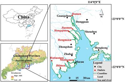 Spatiotemporal coastline variations in the Pearl River Estuary and the relationship with multiple human disturbances